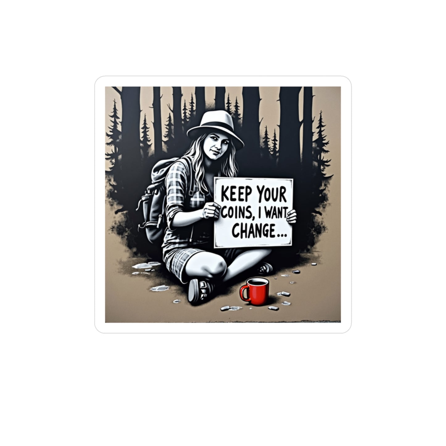 3" x 3" Vinyl Decal - Viva La Revolution!